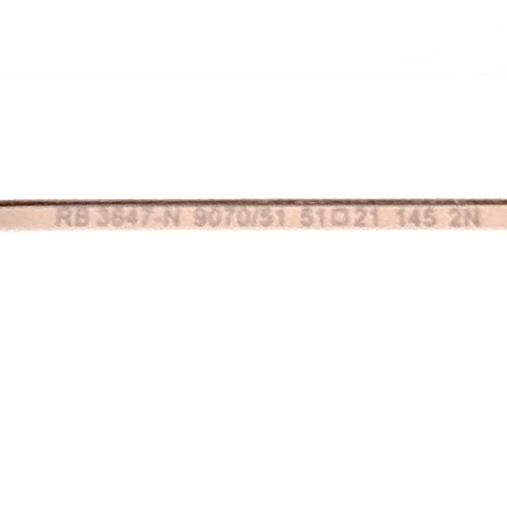 Ray-Ban Rb3648 Marshal 9070/51 Gold Gradient Brown 51mm Double Bridge - Picture 14 of 15